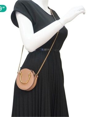 Chloé Mini Pixie bag -Round Brown/Tan Leather Suede Bag/Gold Hardware Tophandle